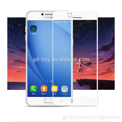HUYSHE 2.5D full cover tempered glass screen protector for Samsung Galaxy C5